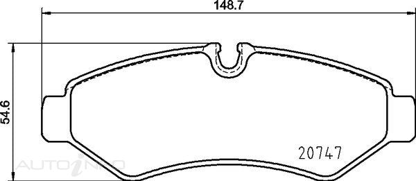 C-Plus Brake Pads Rear Mercedes-Benz Sprint - MDB4191