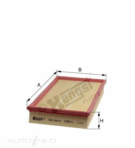 Hengst Air Filter CA5436 Volvo S70 V70 - E351L