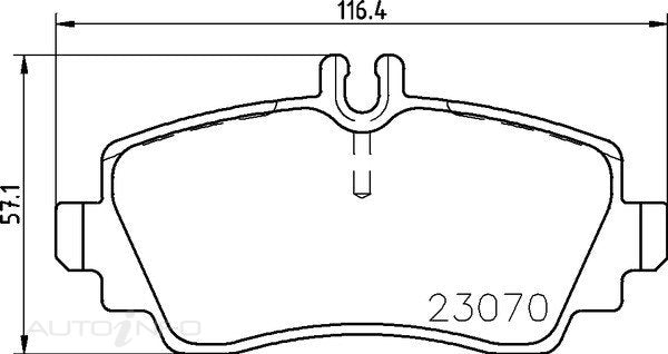 C-Plus Brake Pads Front Mercedes-Benz A Class - MDB1924