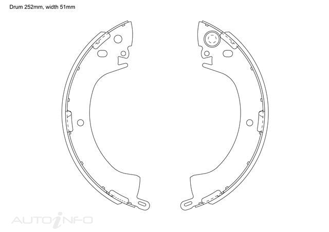 BNT Brake Shoes Rear Mitsubishi L200 L300 82-On - K664