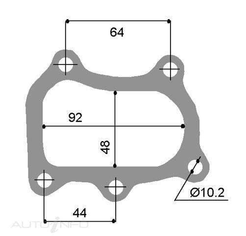 Permaseal Gasket Turbo Out Nissan TD27 T1982 - TUR023