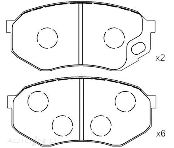 C-Plus Brake Pads MK Front Mitsubishi Canter BE FE - DB9014I