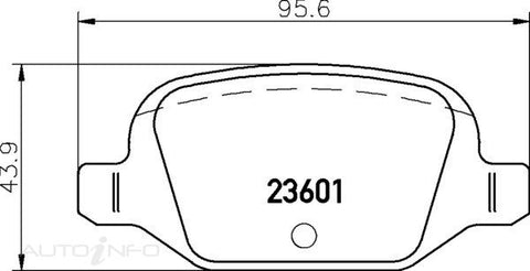 C-Plus Brake Pads Rear Fiat Punto Doblo 00-On - MDB2042