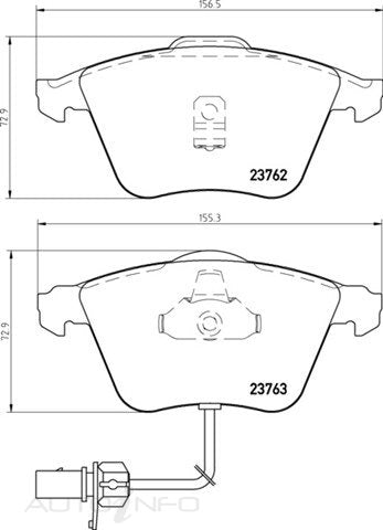 C-Plus Brake Pads Front Audi Allroad - MDB2336