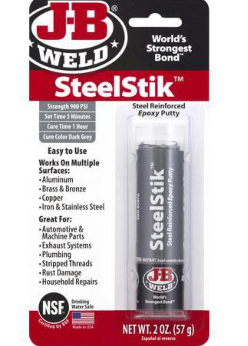 JB Weld SteelStik Epoxy Putty Stick 57g - 8267S