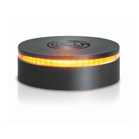 Hella K-Led Amber Led Rotatng Beacon 12/24V Black Housing