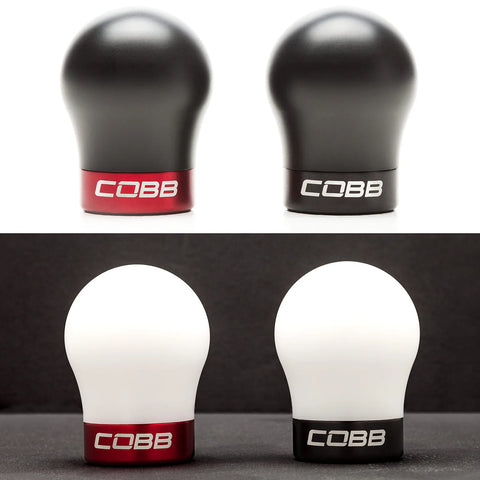 Cobb Tuning Cobb Knob (Golf GTi Mk6) - White/Race Red — fits Volkswagen Golf Gti