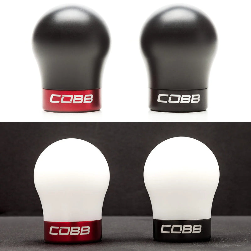 Cobb Tuning Cobb Knob (Golf GTi Mk6) - White/Race Red — fits Volkswagen Golf Gti