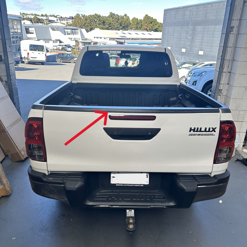 Durable Textured Black Tailgate Cover for Toyota Hilux 2015-2020