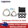 Ford Ranger 2.2L 2015 Onwards Turbo Installation Stud & Gasket Kit