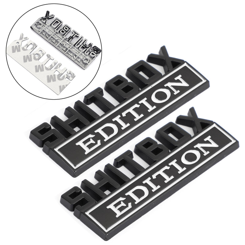 Ford Chevy Cars Trucks 00-23 Shitbox Edition Emblem Decal Stickers