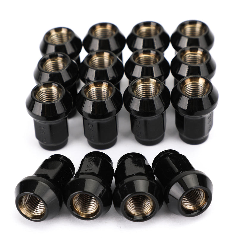 Polaris Ranger RZR 4 XP Sportsman Generic 16x Black Wheel Lug Nuts 3/8" 24 Tapered