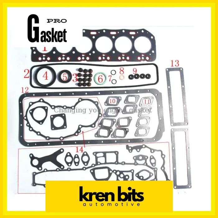 2H For Toyota Land Cruiser 4.0 Diesel Engine Parts Rebuilding Kits Full Set Gasket 04111-88020