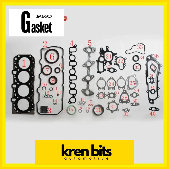 2KD 2KD-FTV TOYOTA HIACE HILUX Pickup Metal Engine shim Engine Kits Set Engine Gasket 04111-30030 Kren Bits