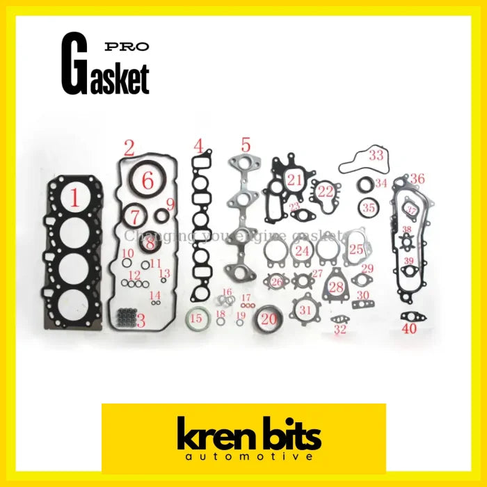 2Kd 2Kd-Ftv For Toyota Hiace Iv Bus Dyna Metal Automotive Spare Parts Engine Full Set Gasket