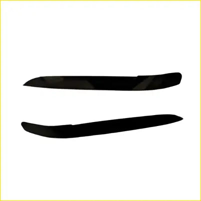 Black glossy finished side mirror visors for holden commodore ve series 1 2 sedan ute wagon shown from back side