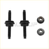 Black steel engine cover bolts with hex heads and matching nuts for ford ranger lariat 2019 to 2023