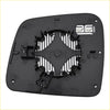 Black plastic heated mirror glass assembly with central heating element for 2011–2022 dodge driver passenger side shown from back
