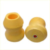 Yellow rubber rear bumper coil spring bumpers with red centers suitable for mitsubishi suspension parts