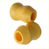 Yellow rubber rear bumper coil spring bumpers with smooth glossy finish and rounded ends for mitsubishi cars