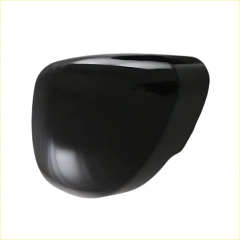 Black glossy plastic side mirror cover suitable for mitsubishi outlander 2023-24 shown from the back side