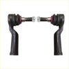 Black metal steering tie rod ends with threaded shafts and hex nuts for ford territory sx sy suv 4.0l shown from back side