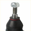 Black rubber-coated 2x steering tie rod ends with silver metal threaded shaft and hex nut for ford territory suv