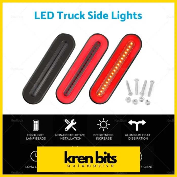 2X Tail Lights 18 LED Stop Flowing Turn Signal Brake Rear Truck - Lighting & Bulbs>Rear Light Assemblies