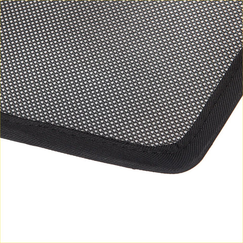 Black mesh laptop sleeve with reinforced fabric edges for 2x triangular car window sun shades fit mazda cx-30