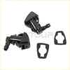 Black plastic windshield washer jet nozzles with gasket rings for ford f-250 f-350 f-450 f-550 cars