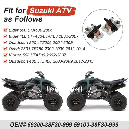 2x4 Front Brake Caliper & Pads for Suzuki Ozark 250 LTF250 - Brakes