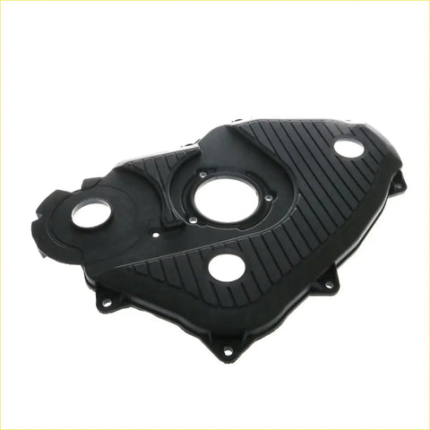 Black plastic ribbed 3.0L timing chain cover with mounting holes for Toyota Hilux DLX LAN15/25/35 5L-E engine