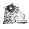 Silver aluminum 3.0l timing gear case with black hex cover and internal gears for toyota hilux ln191 ln192 extra cab back side