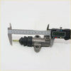 Gray metallic 3/4 clutch cylinder with black rubber boot and brass push rod for nissan datsun d21 navara ute 1986-1997