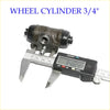 Black rubber-coated metal 3/4 inch rear wheel brake cylinder for mitsubishi colt plus measured by digital caliper
