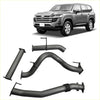 Black metal 3.5 inch dpf back exhaust system components for toyota landcruiser 300 series wagon suv