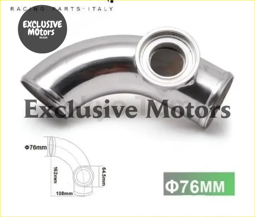 3’’ 76mm 90 degree Flange Pipe Fit For Type-2 II 2 Adjustable SQV BOV - Turbo & Performance