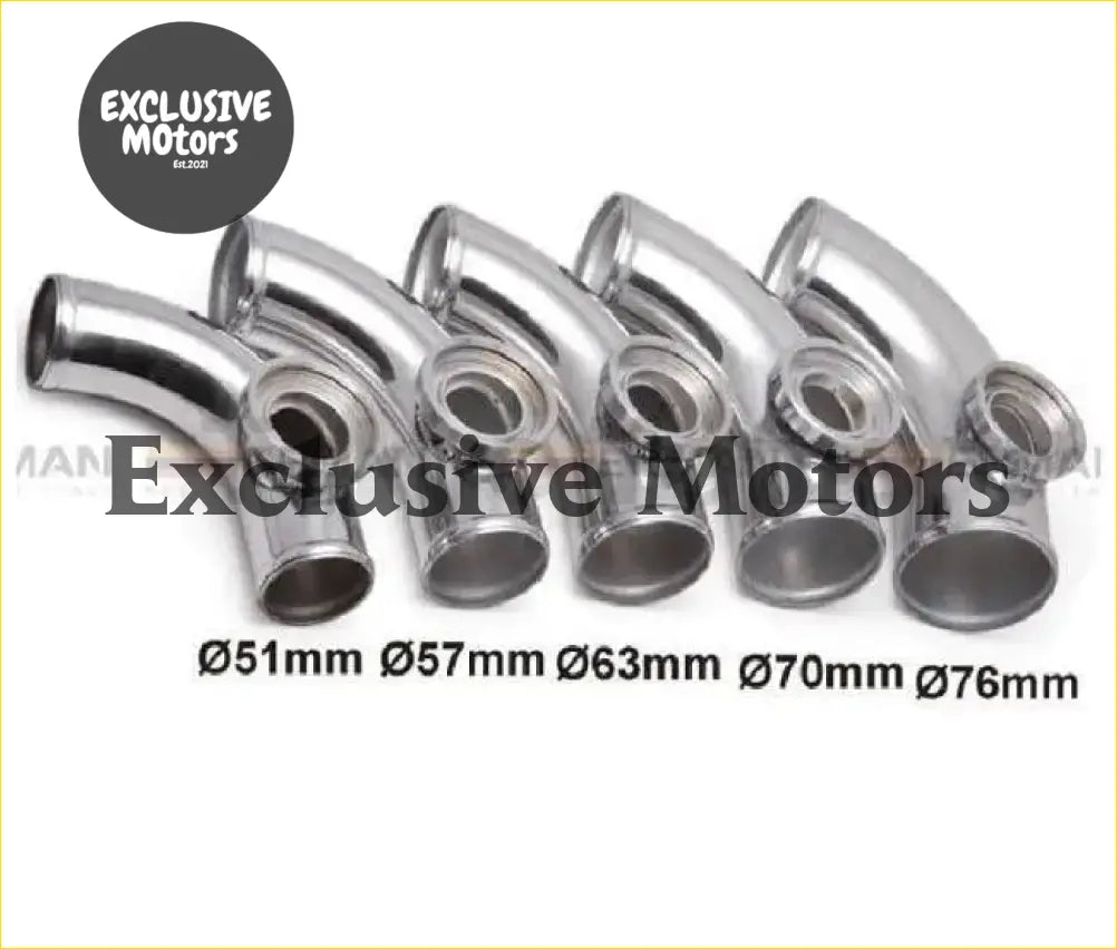 3’’ 76mm 90 degree Flange Pipe Fit For Type-2 II 2 Adjustable SQV BOV - Turbo & Performance