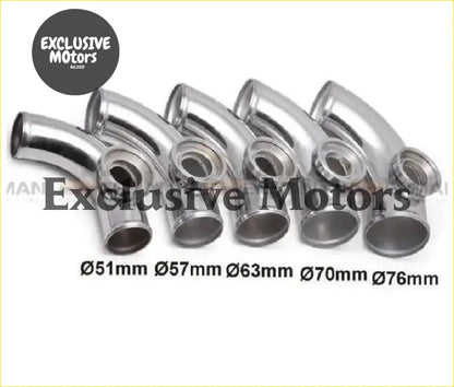 3’’ 76mm 90 degree Flange Pipe Fit For Type-2 II 2 Adjustable SQV BOV - Turbo & Performance