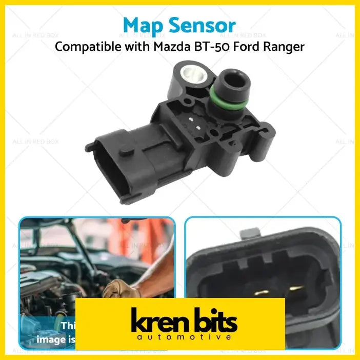 3 Bar Boost Pressure Map Sensor Suitable for Ford Ranger PX Everest - Air & Fuel Delivery>Air Intake Sensors