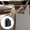 Black 3 button key fob shell case for Toyota RAV4 2013-2015 with sleek minimalist design and metallic accents