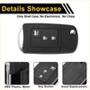 Black abs plastic and metal 3 button key fob shell case for Toyota rav4 2013-2015 with lock unlock hold buttons