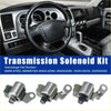 3 pcs shift lock up solenoid kit for toyota a340e transmission with silver metal and black plastic connectors