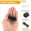 Black 3 pin crankshaft position sensor connector with nickel pins and green insulators for toyota 4wd and ute