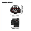 Black plastic 3 pin throttle position sensor connector adapter kit with red interior and white contacts for toyota 4wd ute offroad