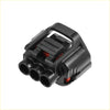 Black plastic 3 pin throttle position sensor connector adapter kit with red ports for toyota 4wd ute offroad use