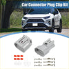 Gray plastic 3 pin ts alternator connector adapter kit with orange and silver metal clips for toyota 4wd ute offroad