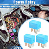 Light blue plastic 4 pin car relay with three copper terminals for 12v use in toyota 4runner and scion tc