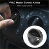 Black plastic hvac heater control knob for toyota tacoma 2005-2010 ac climate control switch backside view