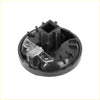 Black plastic electrical connector with clear terminal blocks and ridged edges for 3 x ac climate control knobs toyota tundra